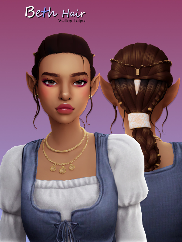 Maxis Match Beth Hair by simsfinds - The Sims 4 Custom Content