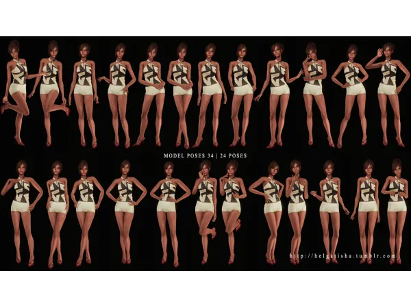 MODEL POSES 34 |POSE PACK & CAS by helgatisha