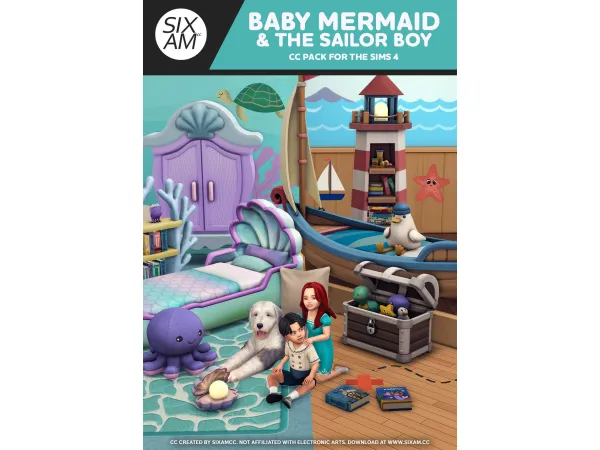 Maxis Match Baby Mermaid The Sailor Boy by sixamcc - The Sims 4 Custom Content