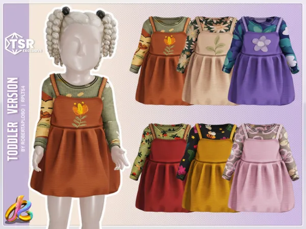 Maxis Match Dress 311 Toddler by RobertaPLobo - The Sims 4 Custom Content