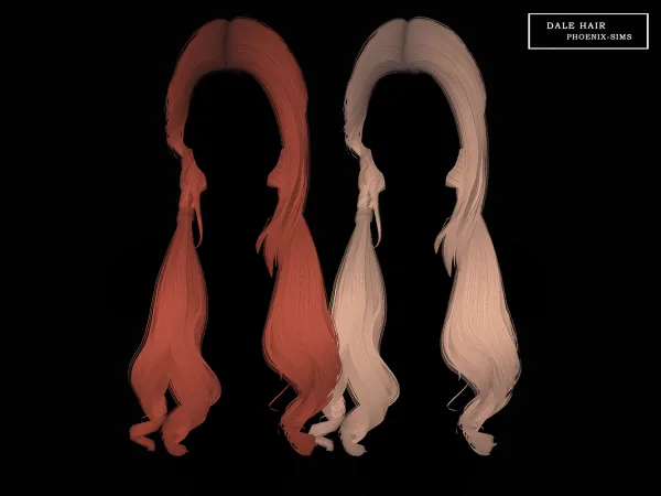Alpha Dale Hair - The Sims 4 Custom Content