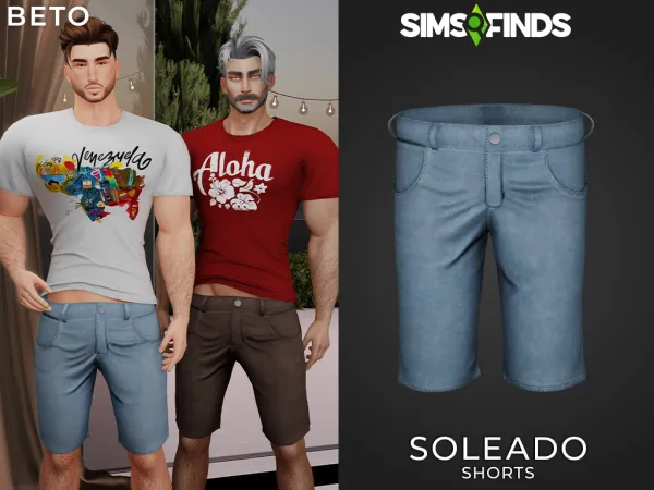 Alpha Soleado Shorts - The Sims 4 Custom Content