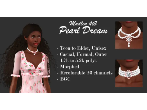 madlensimsu2019 Pearl Dream 4t3 conversion by deniisu - The Sims 3 Custom Content