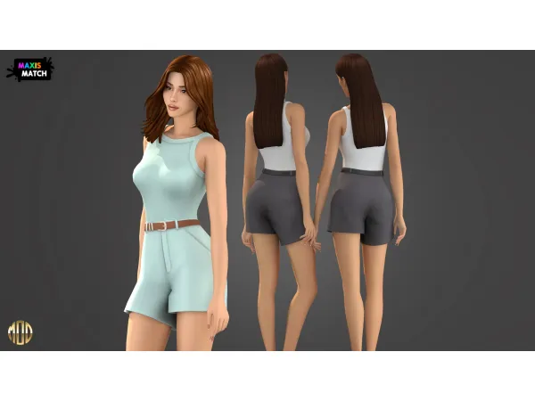 Maxis Match Sofia Top by Modco Studios - The Sims 4 Custom Content