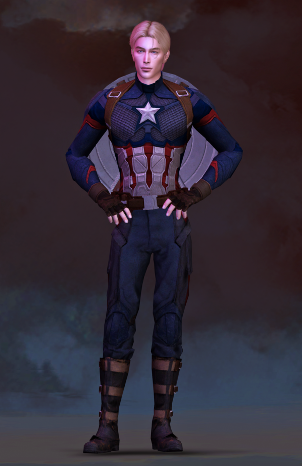 Alpha Captain America by simsfinds - The Sims 4 Custom Content