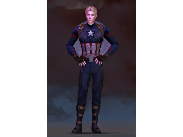 Alpha Captain America by plazasims - The Sims 4 Custom Content