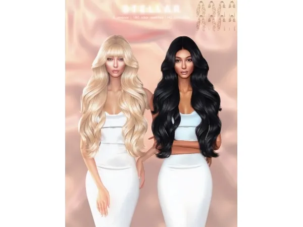 Alpha Stellar Hairstyle - The Sims 4 Custom Content