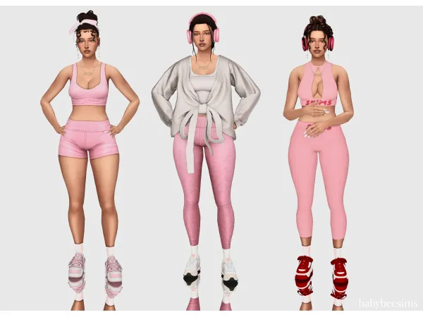 Maxis Match Yoga Girlie Look by babybeesims - The Sims 4 Custom Content