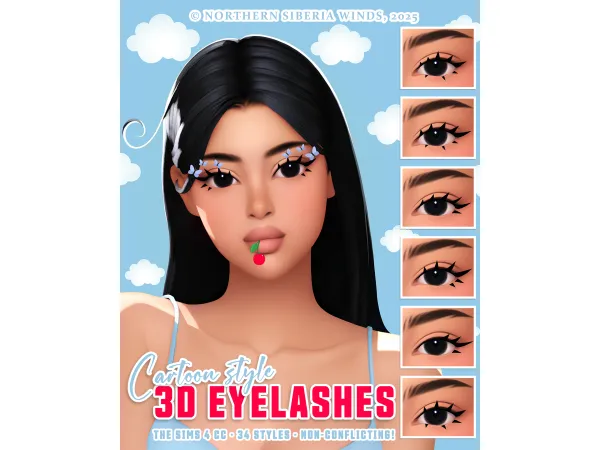 3D MAXIS MATCH EYELASHES by northernsiberiawinds
