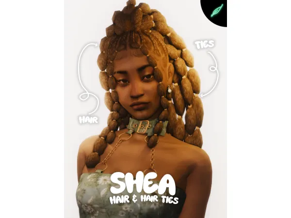 Shea Hair by Thatonegreenleaf - The Sims 4 Custom Content