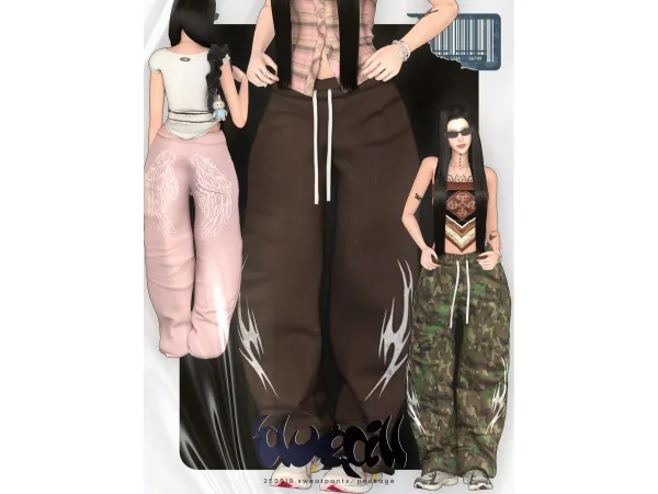 Alpha 250619 sweatpants by xbluepillx - The Sims 4 Custom Content