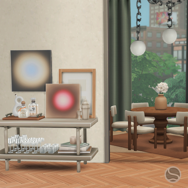 Maxis Match INTRO dining by simsfinds - The Sims 4 Custom Content