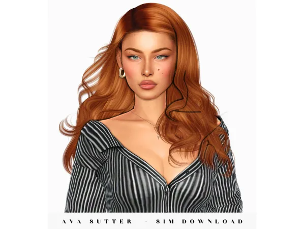 Alpha Ava Sutter by wannabe - The Sims 4 Custom Content