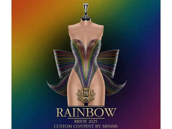 Alpha RAINBOW PRIDE 2025 by Mssims4 - The Sims 4 Custom Content