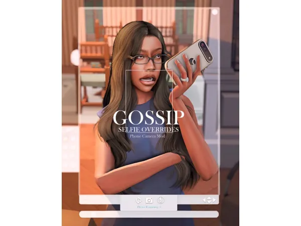 Mix SWS Gossip Selfie Overrides by simwithshan - The Sims 4 Custom Content