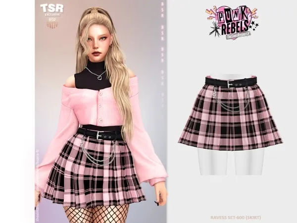 Alpha RAVESS SET 600 (SKIRT) BD1532 - The Sims 4 Custom Content