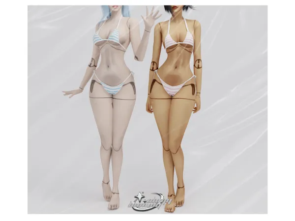 Mix Doll Joints Skintones Overlay - The Sims 4 Custom Content