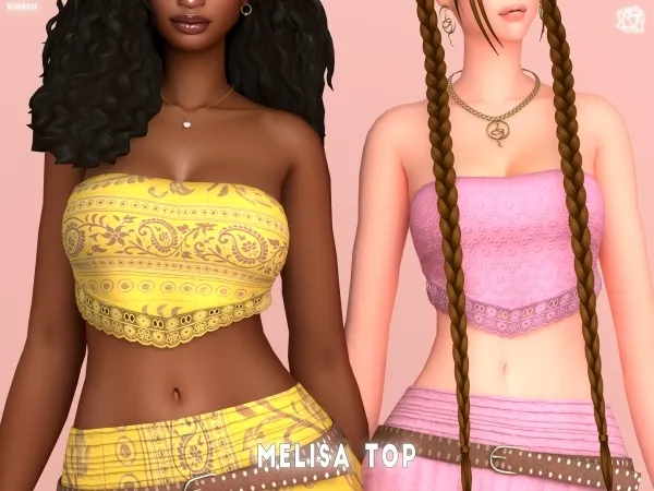Alpha Melisa Top Bluerosesims - The Sims 4 Custom Content