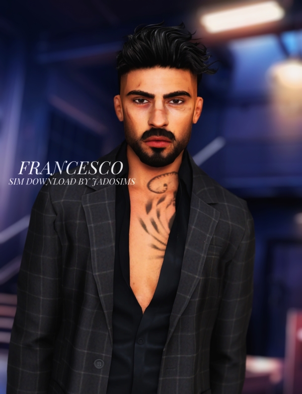 Alpha Francesco (Sim Download) by shopwithflynnn - The Sims 4 Custom Content
