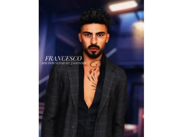 Alpha Francesco u2661 (Sim Download) - The Sims 4 Custom Content