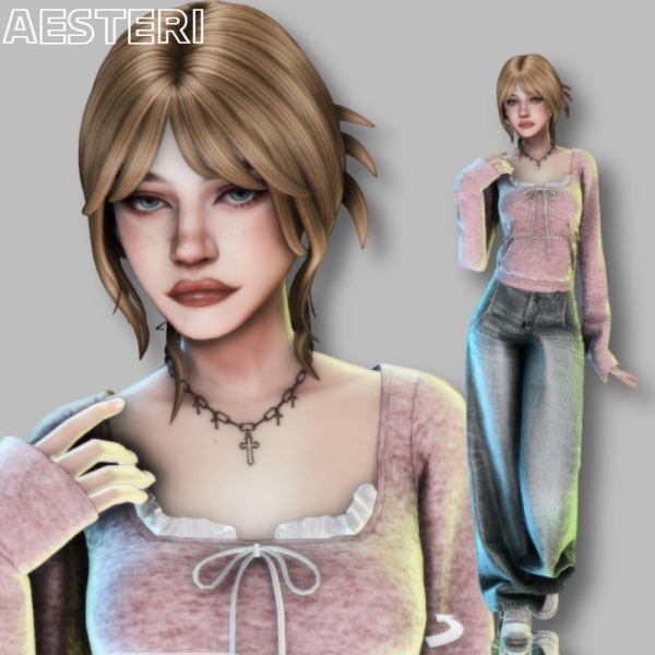 Mix Lucy Wolf by aesteri - The Sims 4 Custom Content