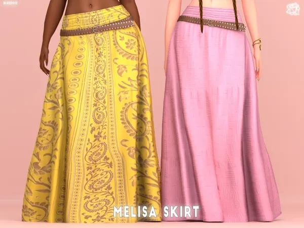 Alpha Melisa Skirt Bluerosesims - The Sims 4 Custom Content