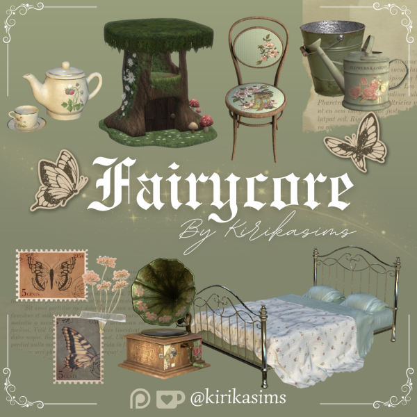 Alpha Fairycore Set by simsfinds - The Sims 4 Custom Content