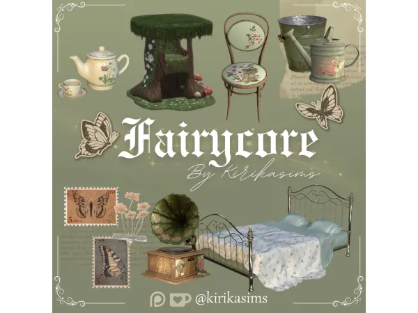 Alpha Fairycore Set by kirikasims - The Sims 4 Custom Content