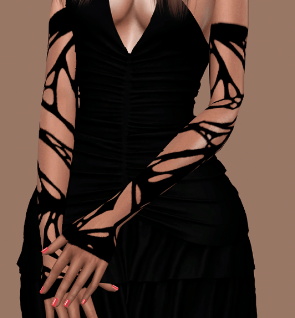 Alpha Sparkle Gloves by simsfinds - The Sims 4 Custom Content