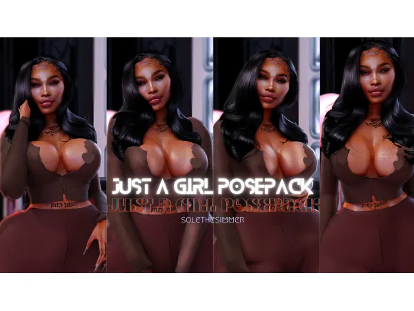 Alpha Just A Girl Posepack by solethesimmer - The Sims 4 Custom Content