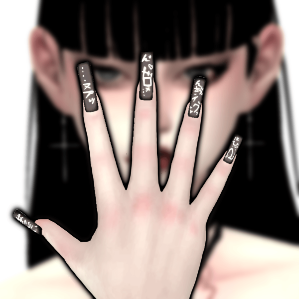 Alpha M Nail 3type 4color by simsfinds - The Sims 4 Custom Content