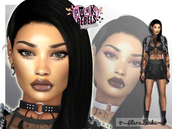 Alpha PUNK REBELS Lexie Patterson by starafanka - The Sims 4 Custom Content