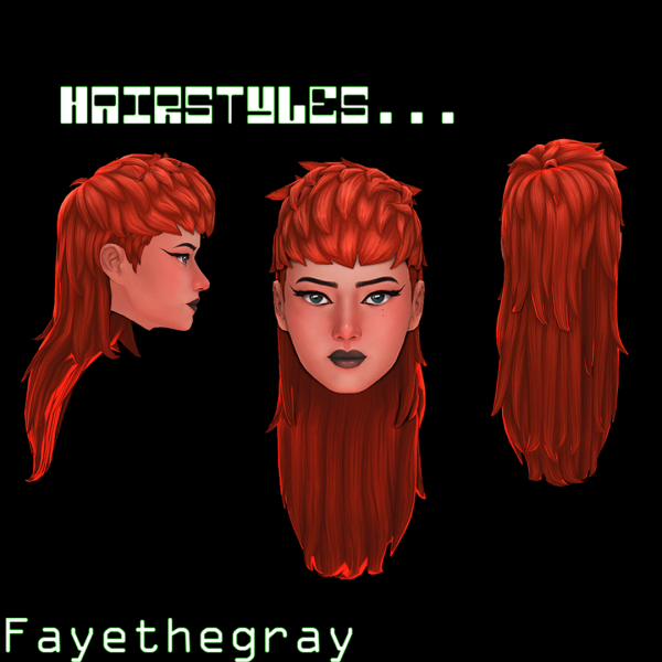 Maxis Match Riiot hair a maxis match hairstyle FayetheGray by simsfinds - The Sims 4 Custom Content