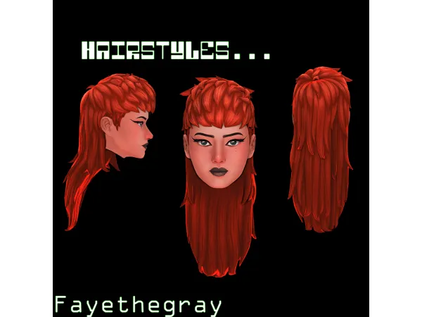Maxis Match Riiot hair a maxis match hairstyle FayetheGray by fayethegray - The Sims 4 Custom Content