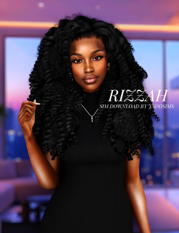 Alpha Rizzah ♡ (Sim Download) by shopwithflynnn - The Sims 4 custom content