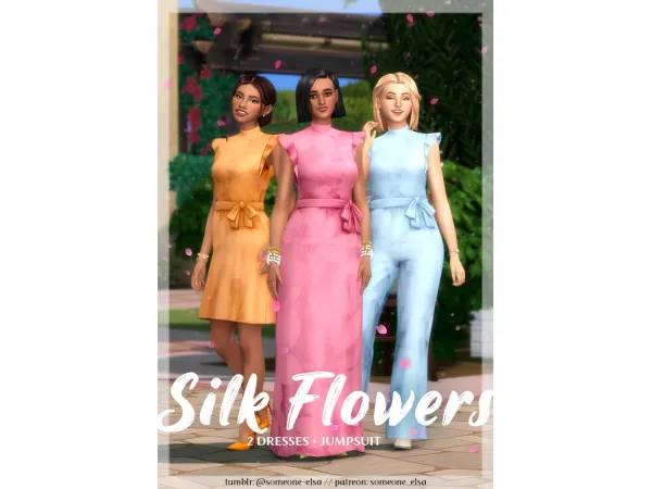 Maxis Match Silk Flowers Mini Collection elsa by someone - The Sims 4 Custom Content