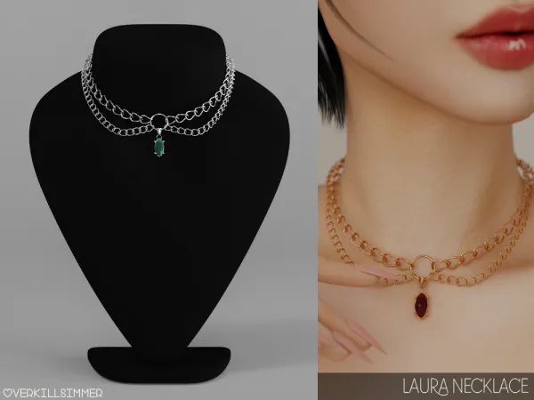 Alpha Luara necklace - The Sims 4 Custom Content
