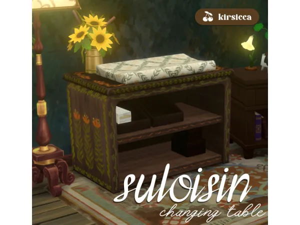 Maxis Match SULOISIN CHANGING TABLE by kirsicca - The Sims 4 Custom Content