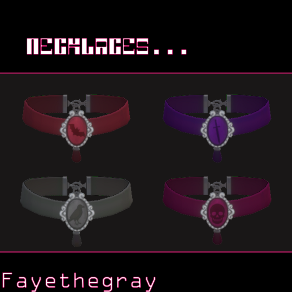 Alpha nocturne brooch choker by simsfinds - The Sims 4 Custom Content