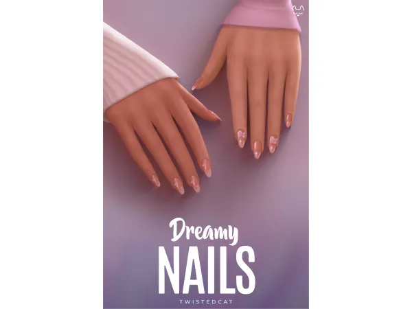 Maxis Match Dreamy Nails by TwistedCat - The Sims 4 Custom Content