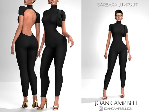 Maxis Match BARBARA JUMPSUIT by Joan_Campbell_Beauty_ - The Sims 4 Custom Content