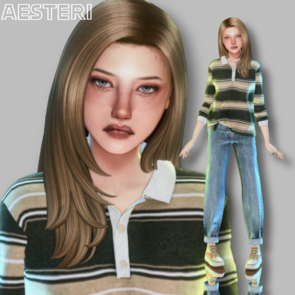 Mix Hannah Loondyn by aesteri - The Sims 4 Custom Content