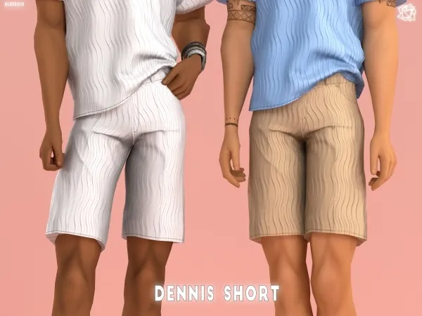 Alpha Dennis Short bluerosesims - The Sims 4 Custom Content