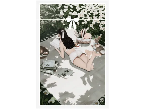 Mix cottage girl posepack by swanettesims - The Sims 4 Custom Content