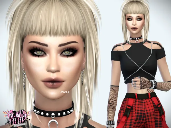 Alpha Punk Rebels Myra Whitaker - The Sims 4 Custom Content