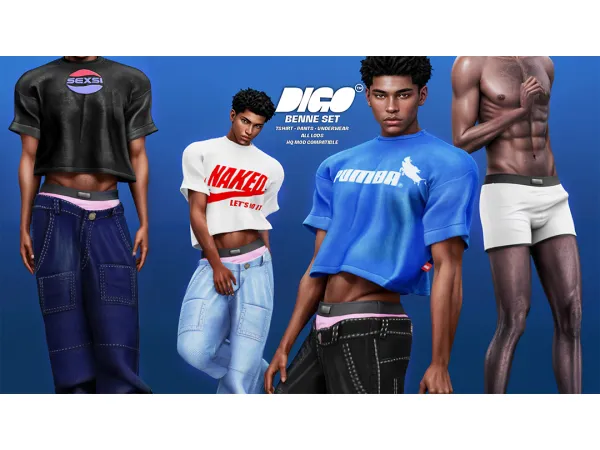 Alpha BENNE SET - The Sims 4 Custom Content