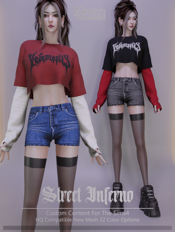 Alpha Street Inferno by kira_s4 - The Sims 4 Custom Content