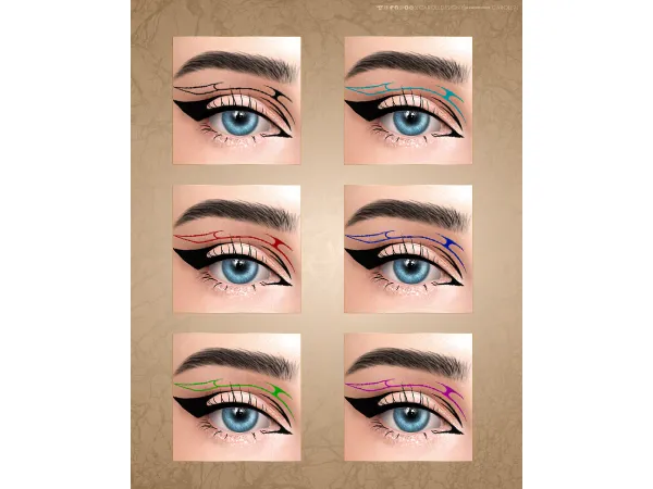 Alpha Eyeliner 35 HQ by CarollDesign - The Sims 4 Custom Content