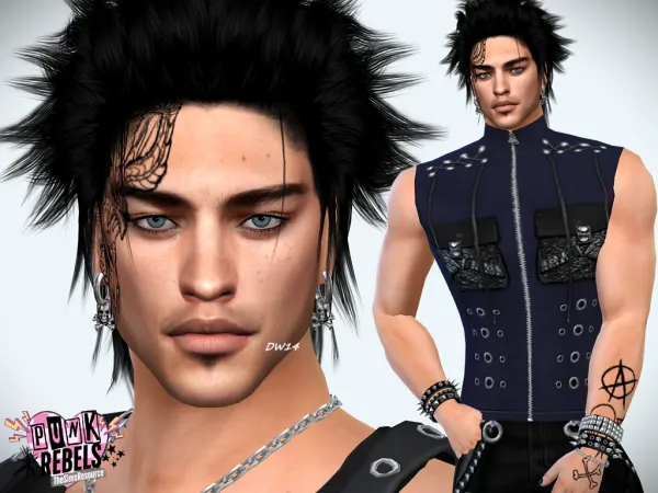 Alpha Punk Rebels Alexander Cave - The Sims 4 Custom Content