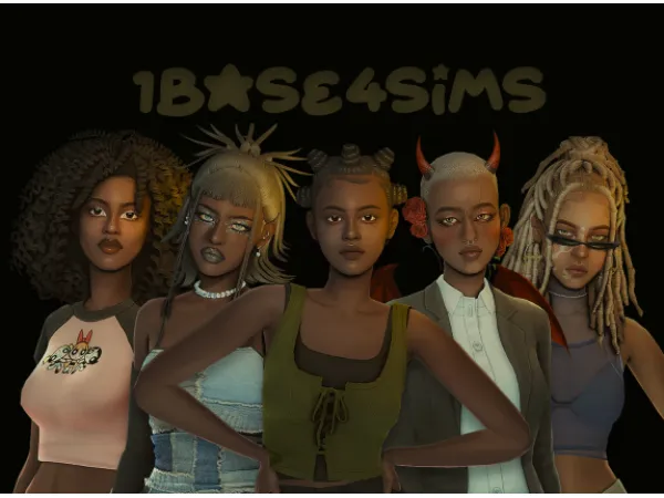 Alpha Base sim makeover one outfit by Nikod03 - The Sims 4 Custom Content
